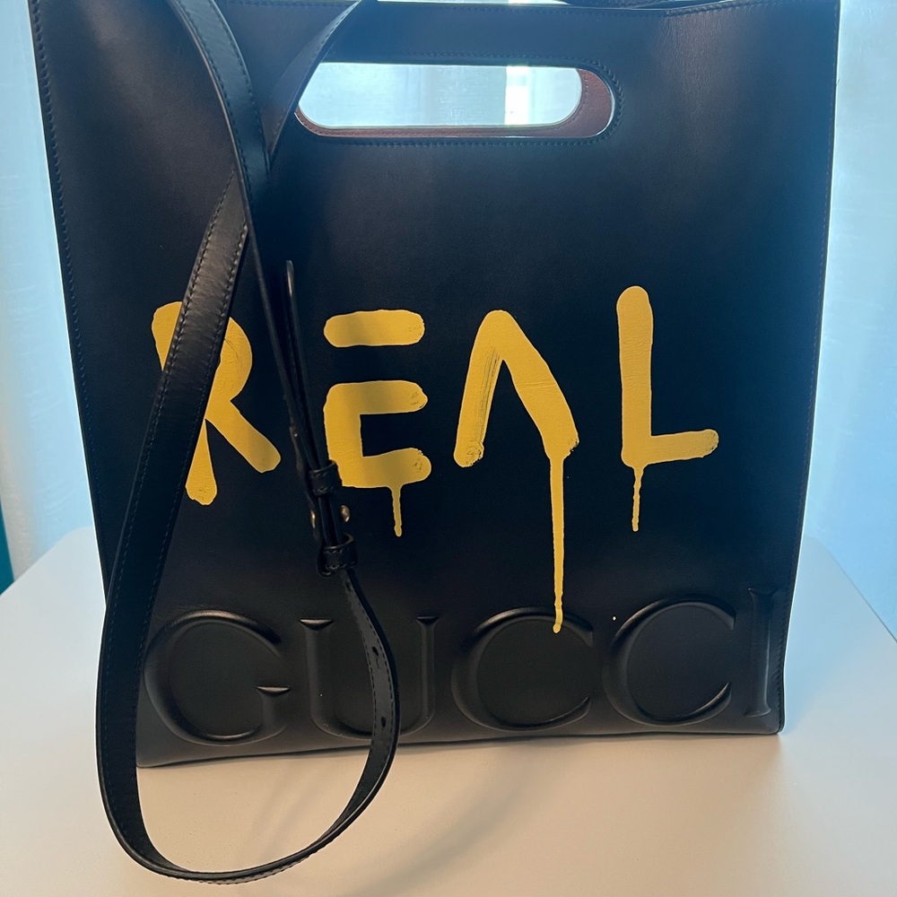 Gucci Black and Yellow Briefcase - Picture 2 of 15